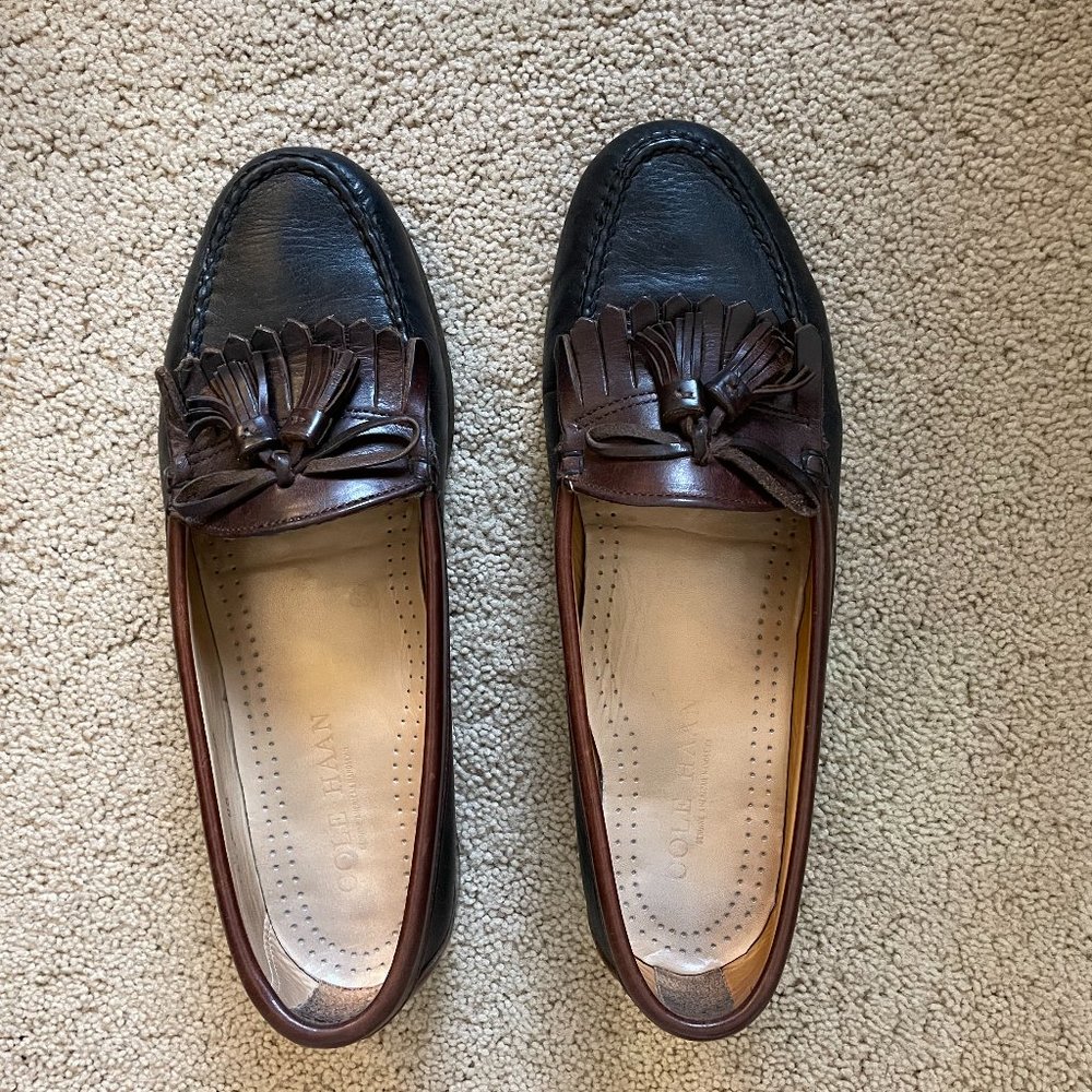 Cole Haan Shetland Tassel Black/Briar Loafer